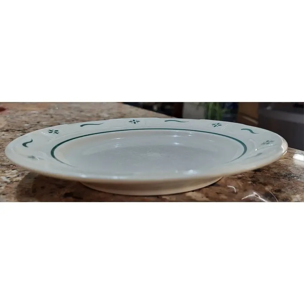 Longaberger Woven Traditions Classic Green Bread and Butter Plate 7 1/4